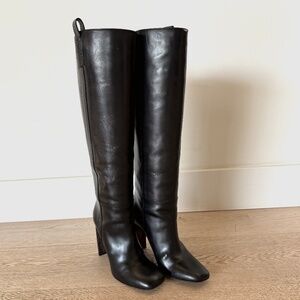 BRUNELLO CUCINELLI : CLASSIC BLACK LEATHER BOOTS Size 37